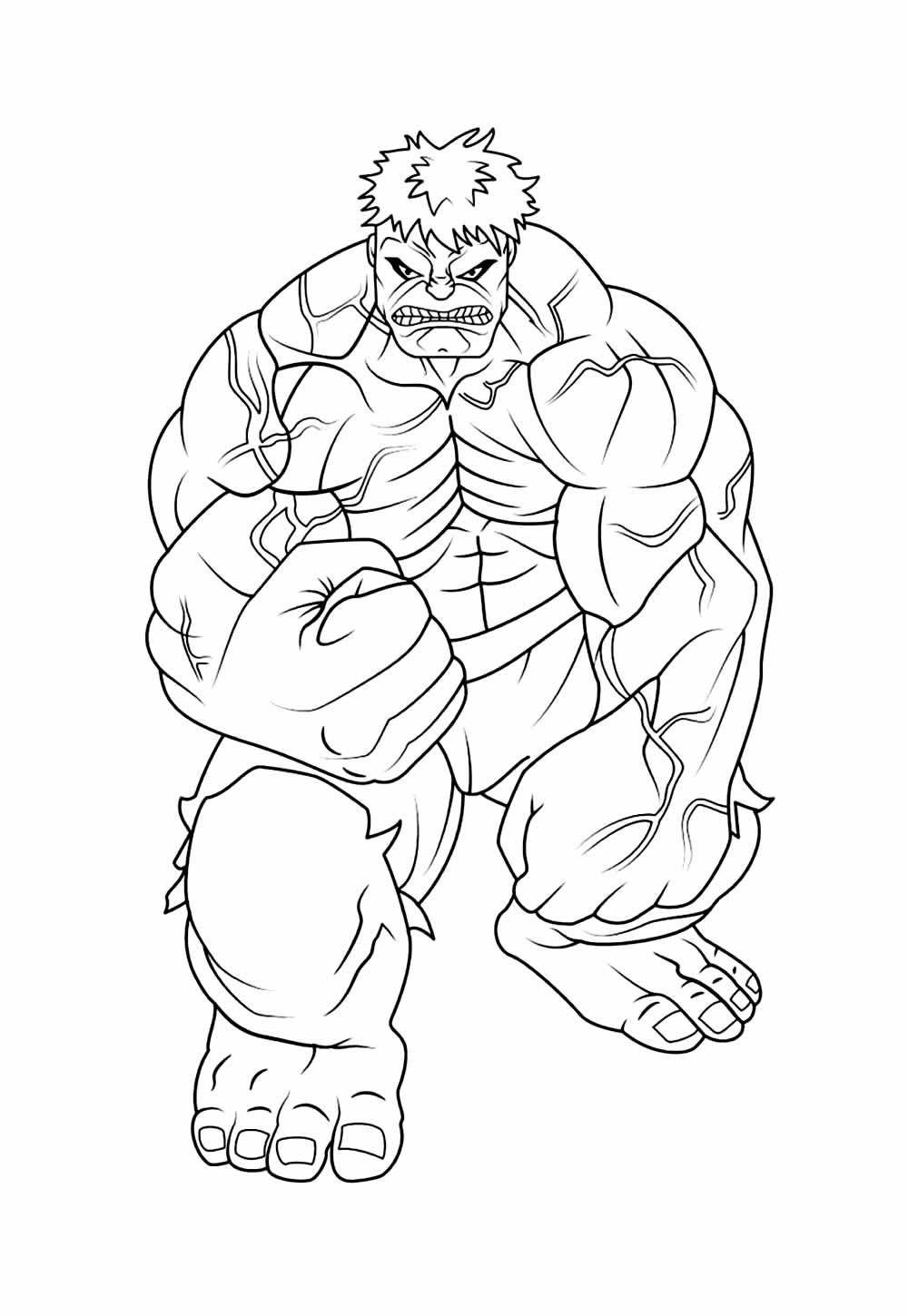 Desenho Hulk Pintar