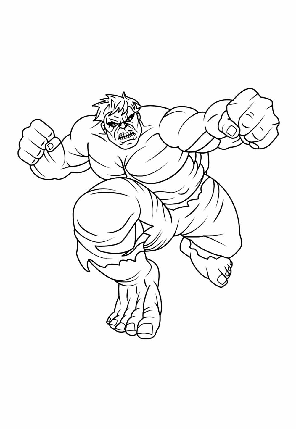 Desenho Hulk Colorir