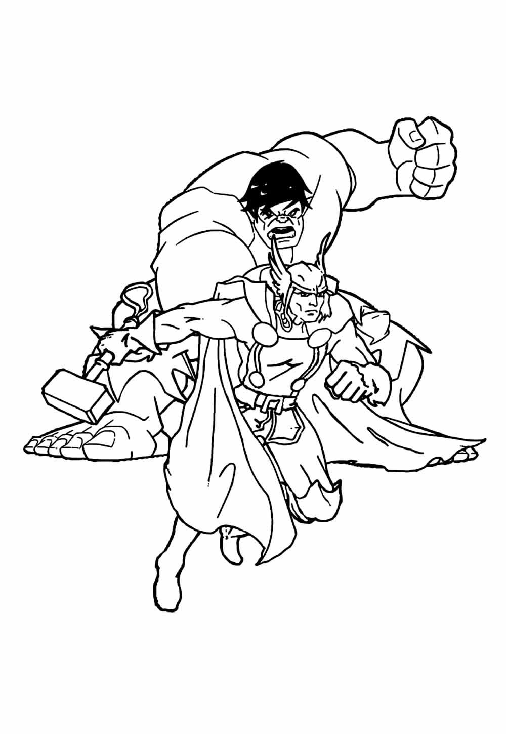 Desenho Hulk Pintar