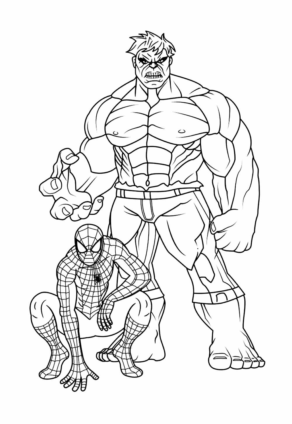 Desenho Hulk Colorir