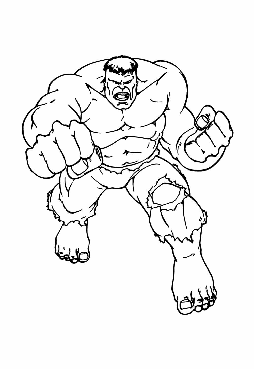 Desenho Hulk Colorir