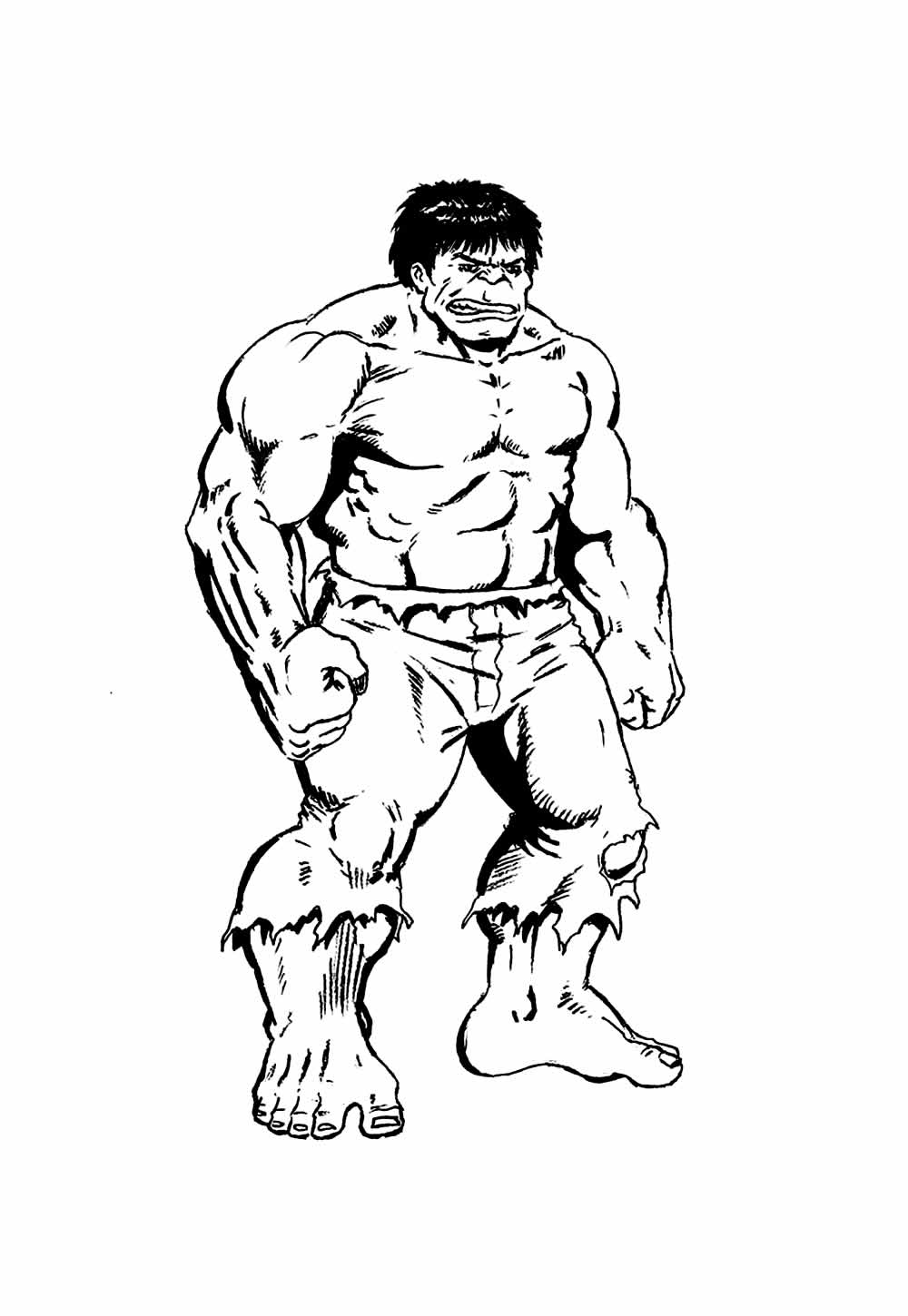 Desenho Hulk Pintar