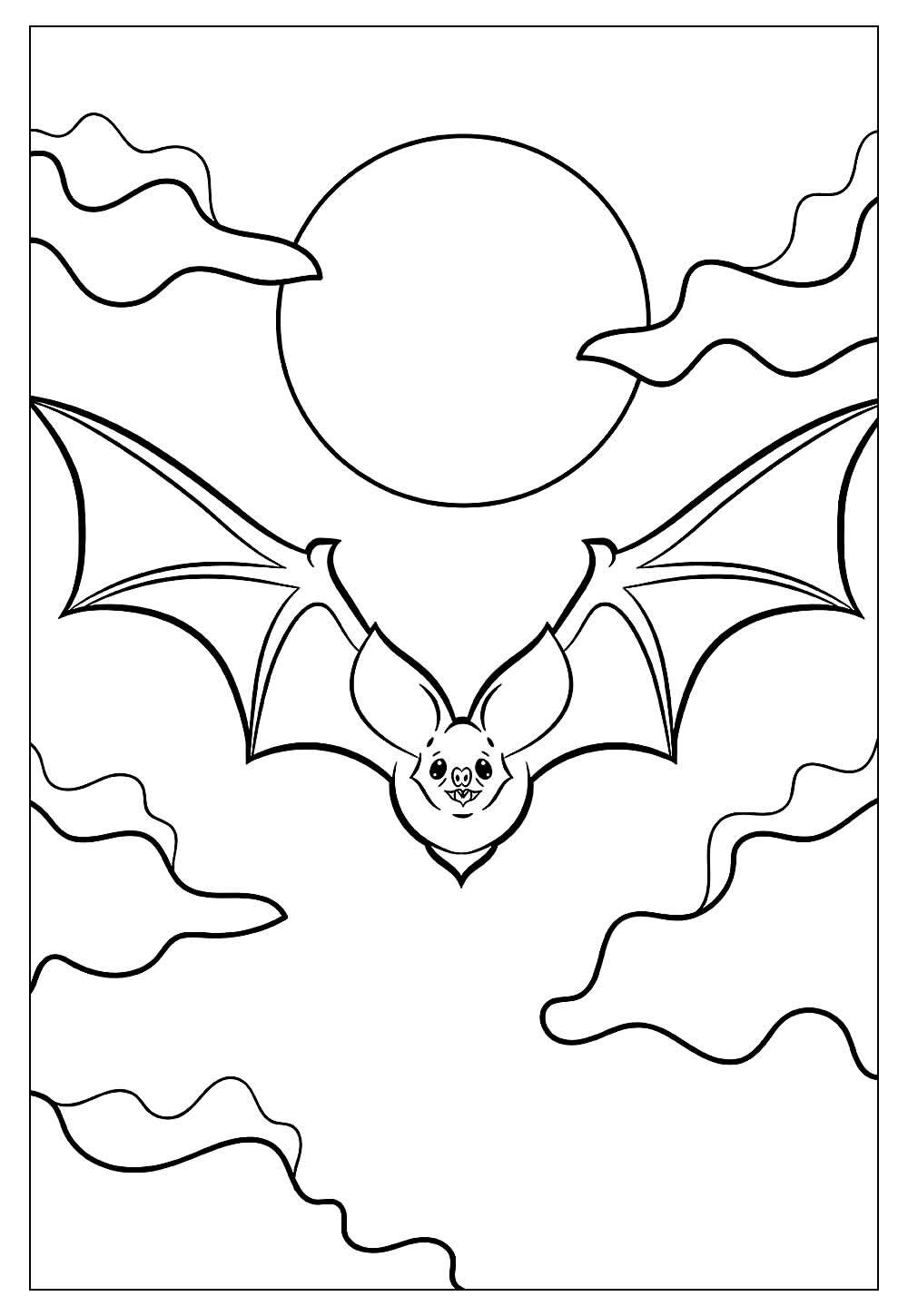 Morcego para colorir