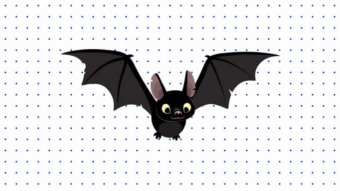 Desenho de desenho de morcego para colorir
