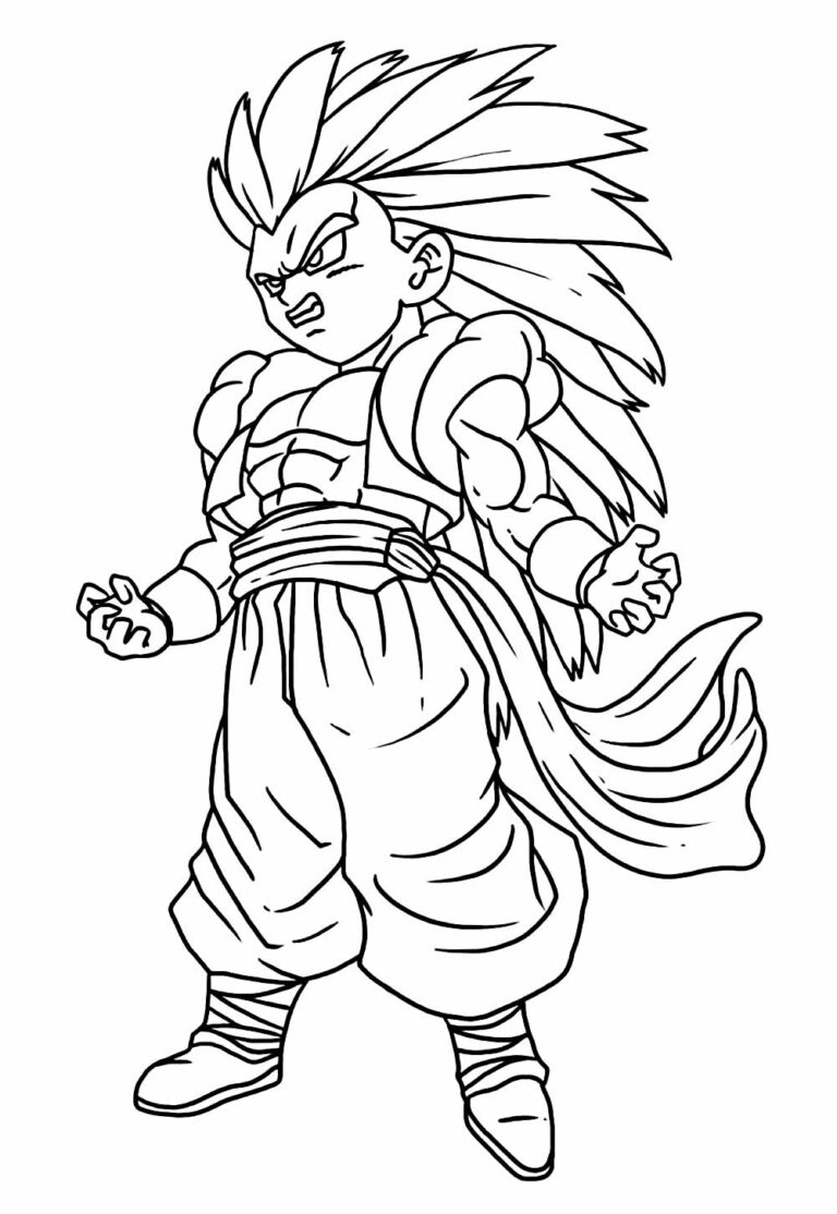 Desenhos de Dragon Ball Z para Colorir e Pintar