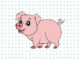 Desenhos de Porcos para colorir