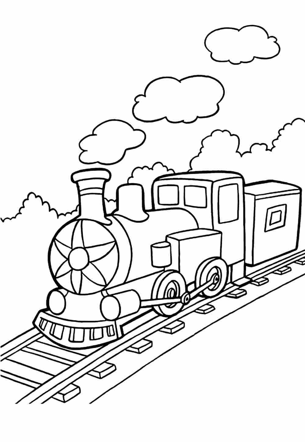 Desenho de Trem para colorir