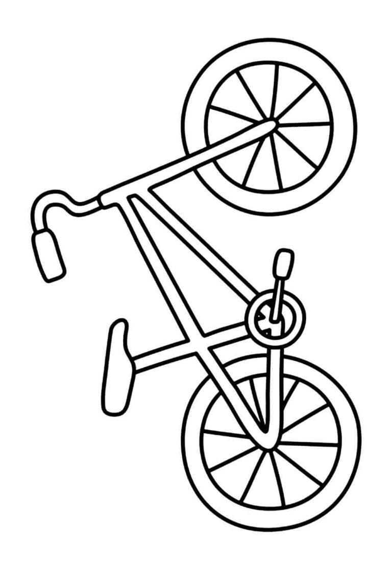 Desenhos de Bicicleta para Colorir e Pintar - Tudo Para Colorir