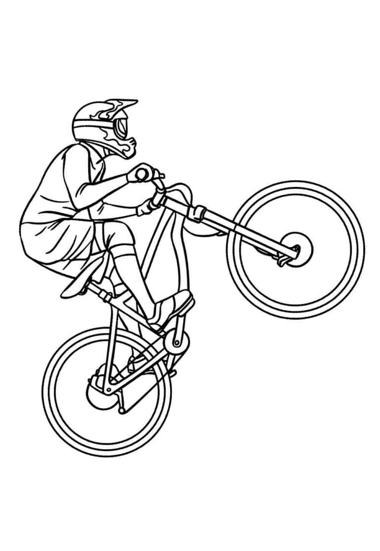 Desenhos de Bicicleta para Colorir e Pintar - Tudo Para Colorir