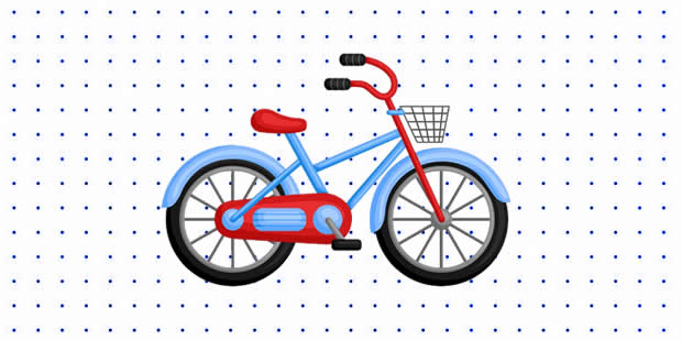 Desenhos de Bicicleta para pintar
