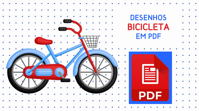 Desenhos de Bicicleta para imprimir
