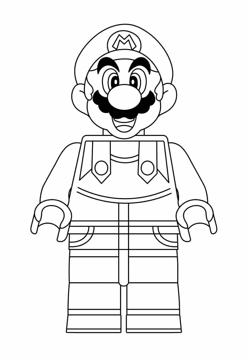 Desenhos Lego Colorir - Mario Bros