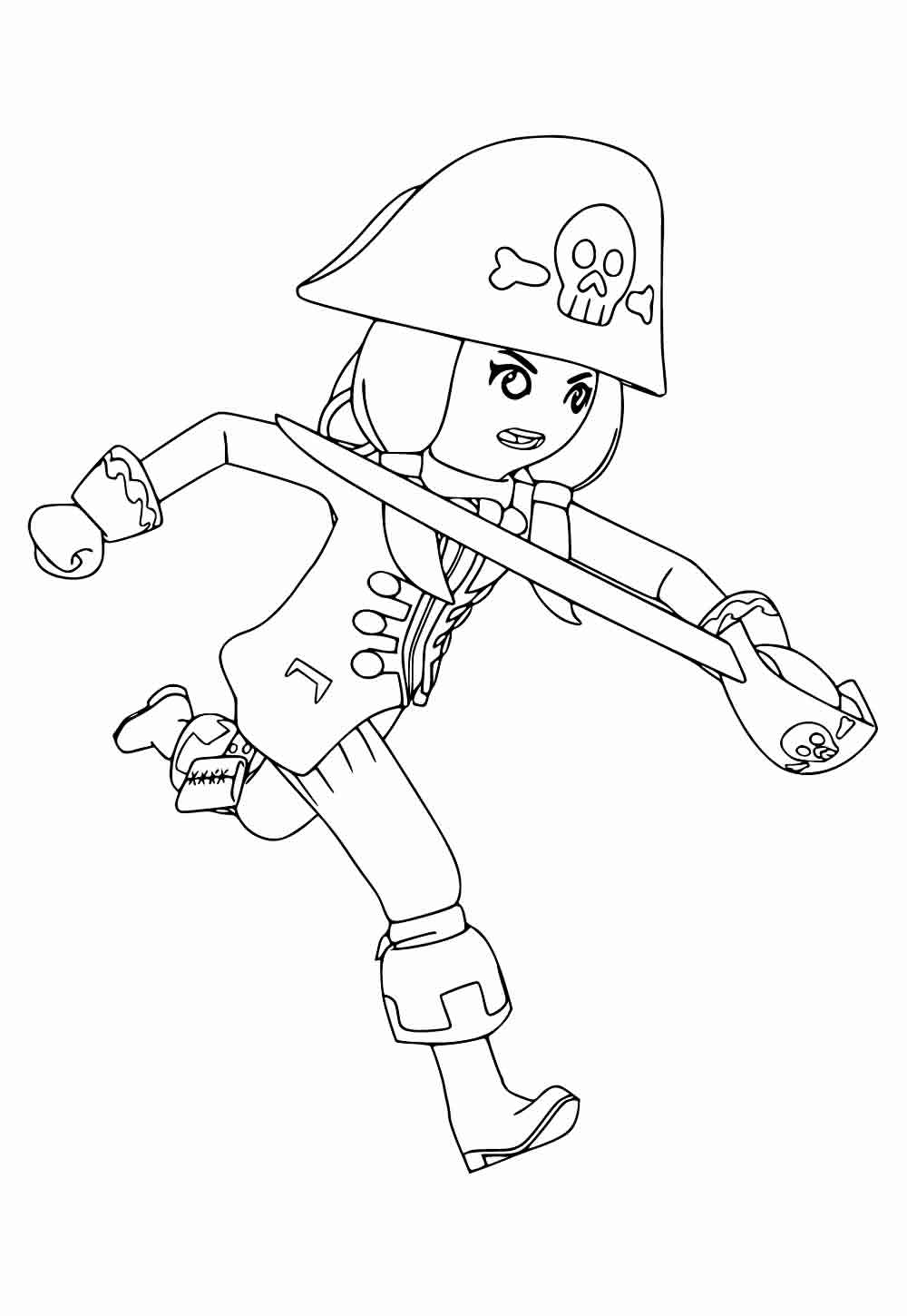 Desenho de Playmobil para colorir