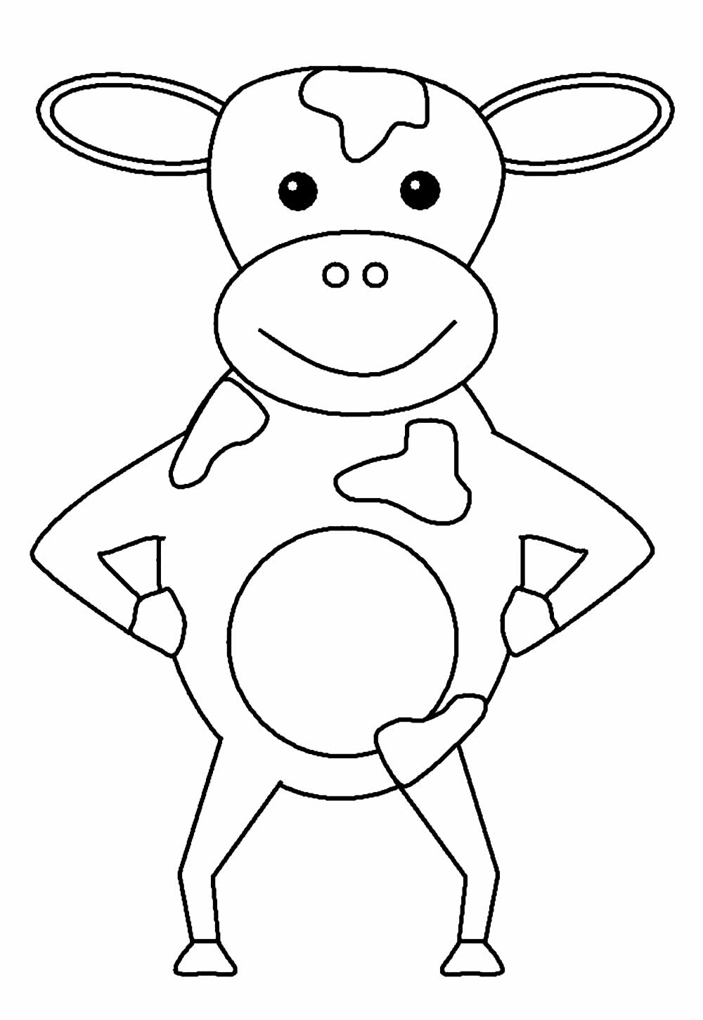 Desenho de Vaca para colorir