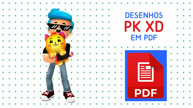 Desenhos de PK XD para colorir em PDF