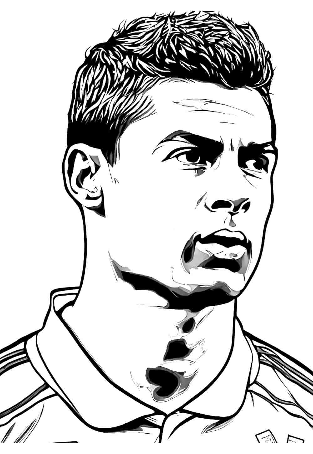 Futebol para colorir - Cristiano Ronaldo