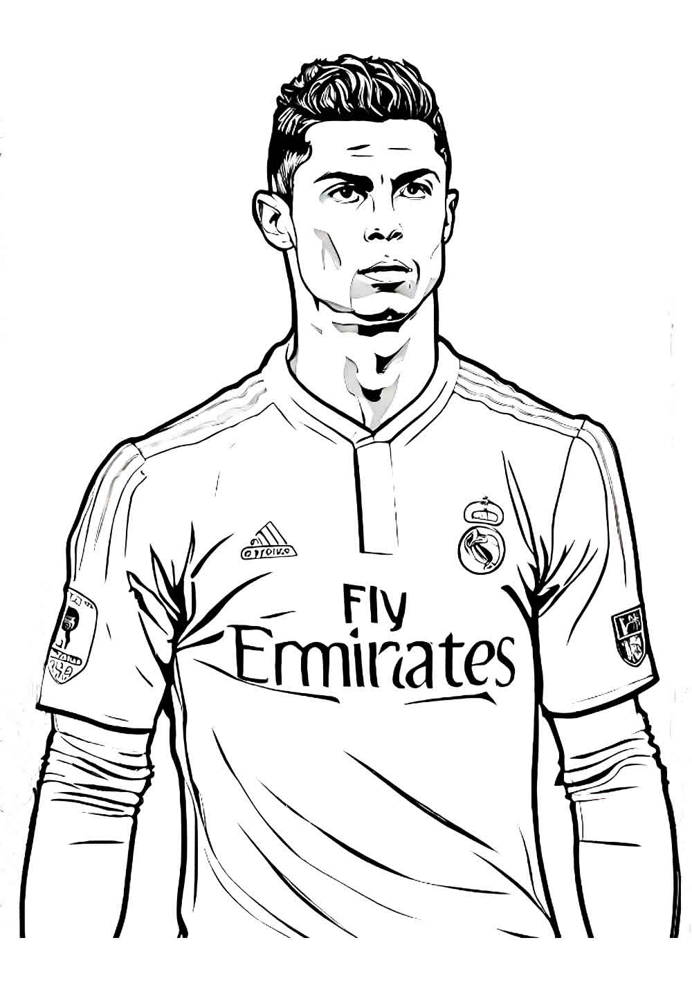 Desenho Cristiano Ronaldo para imprimir