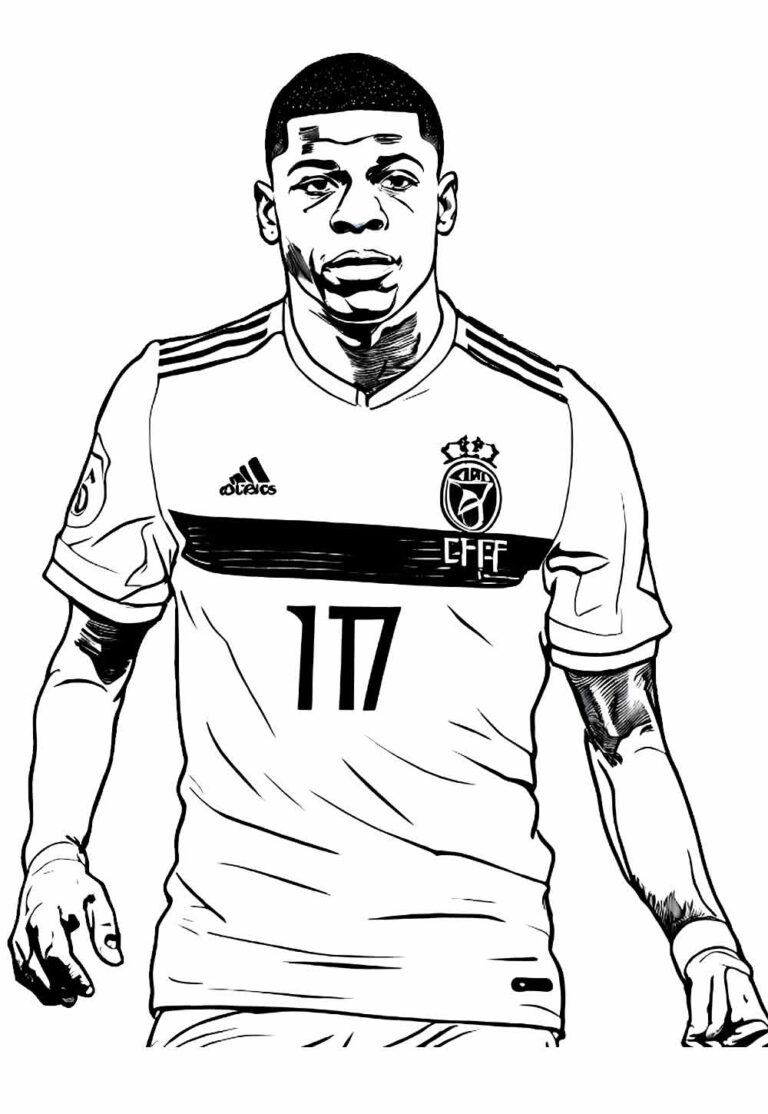 Desenhos De Mbappé Para Colorir E Pintar Tudo Para Colorir