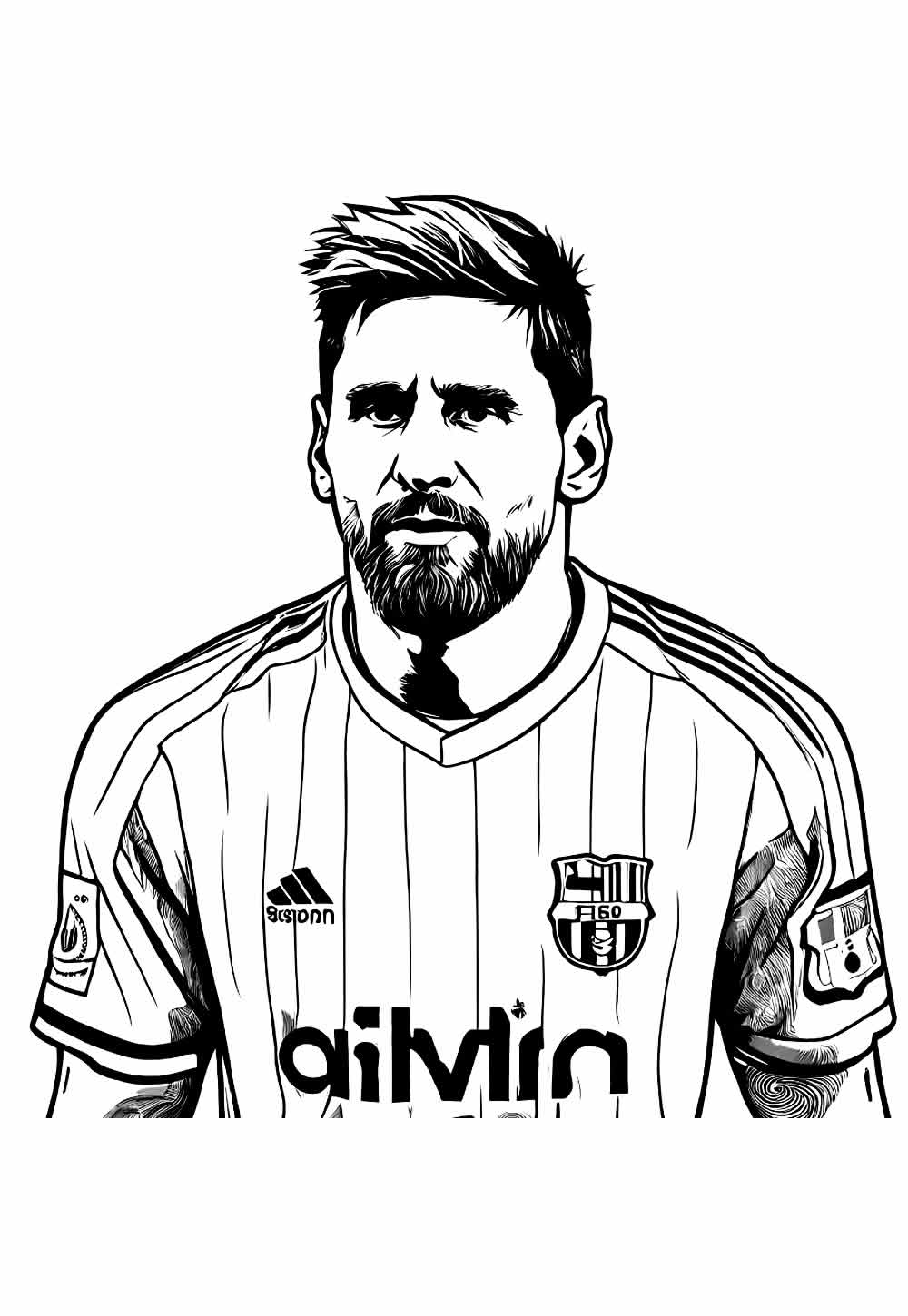 Messi para pintar