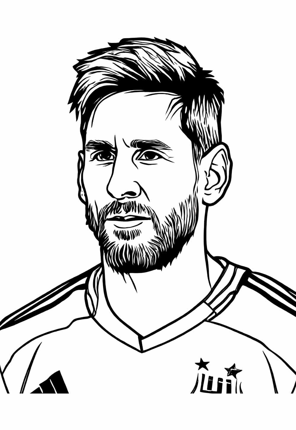 Desenho para colorir - Messi