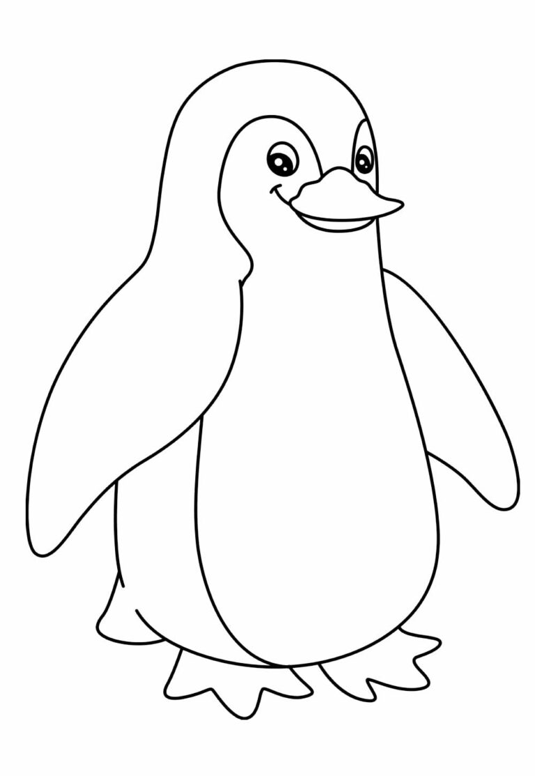 Desenhos de Pinguins para Colorir e Pintar - Tudo Para Colorir