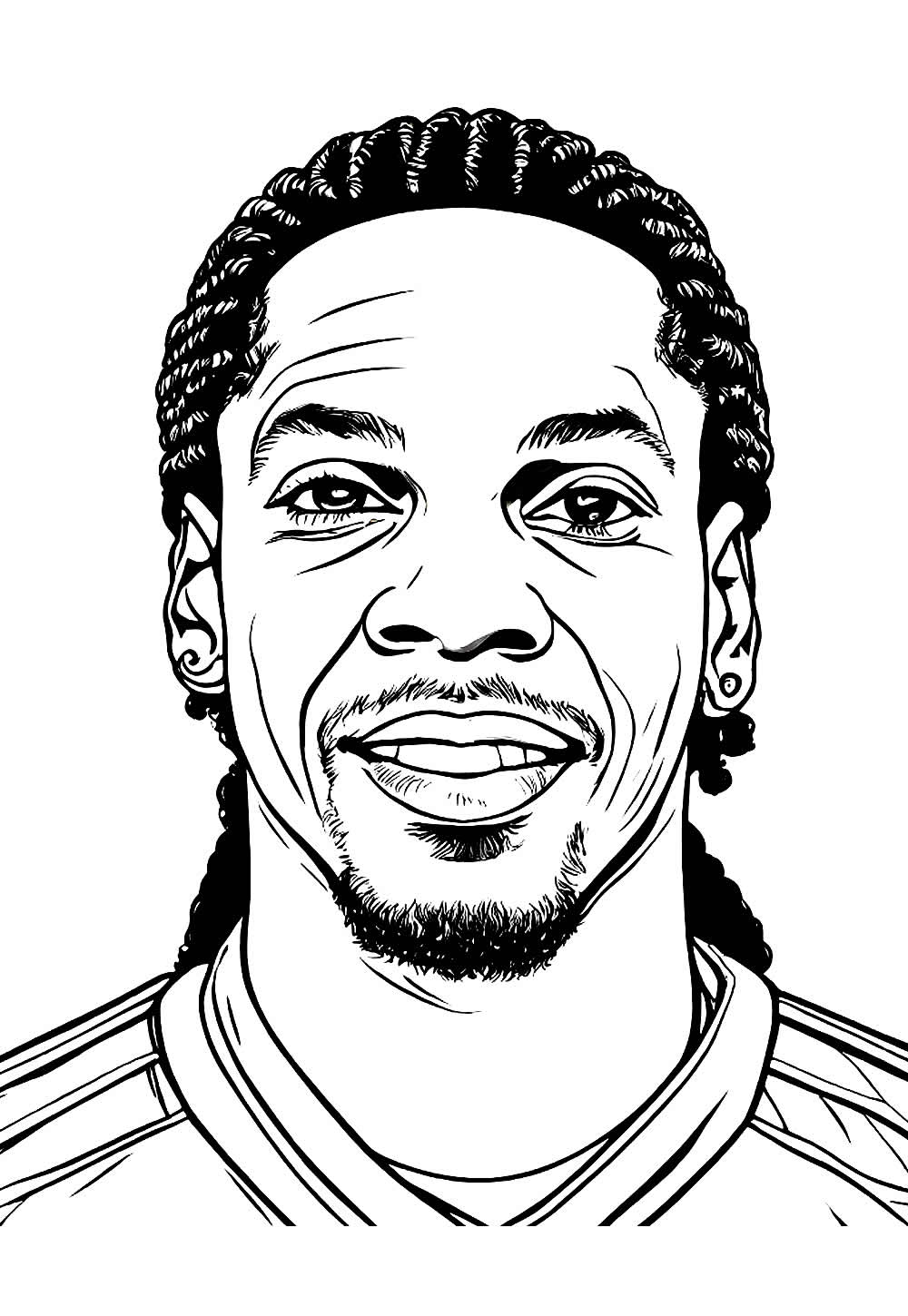 Desenho do Ronaldinho Gaúcho para Colorir