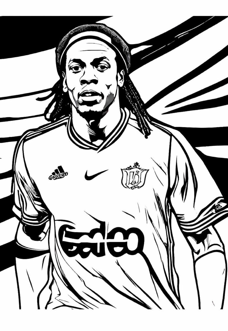 Desenhos do Ronaldinho Gaúcho para Colorir - Tudo Para Colorir