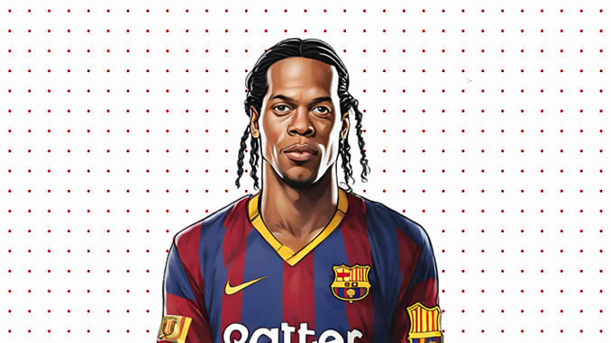 Desenhos do Ronaldinho Gaúcho para colorir