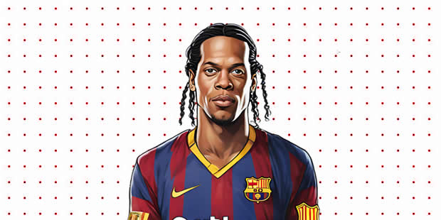 Desenhos do Ronaldinho Gaúcho para pintar