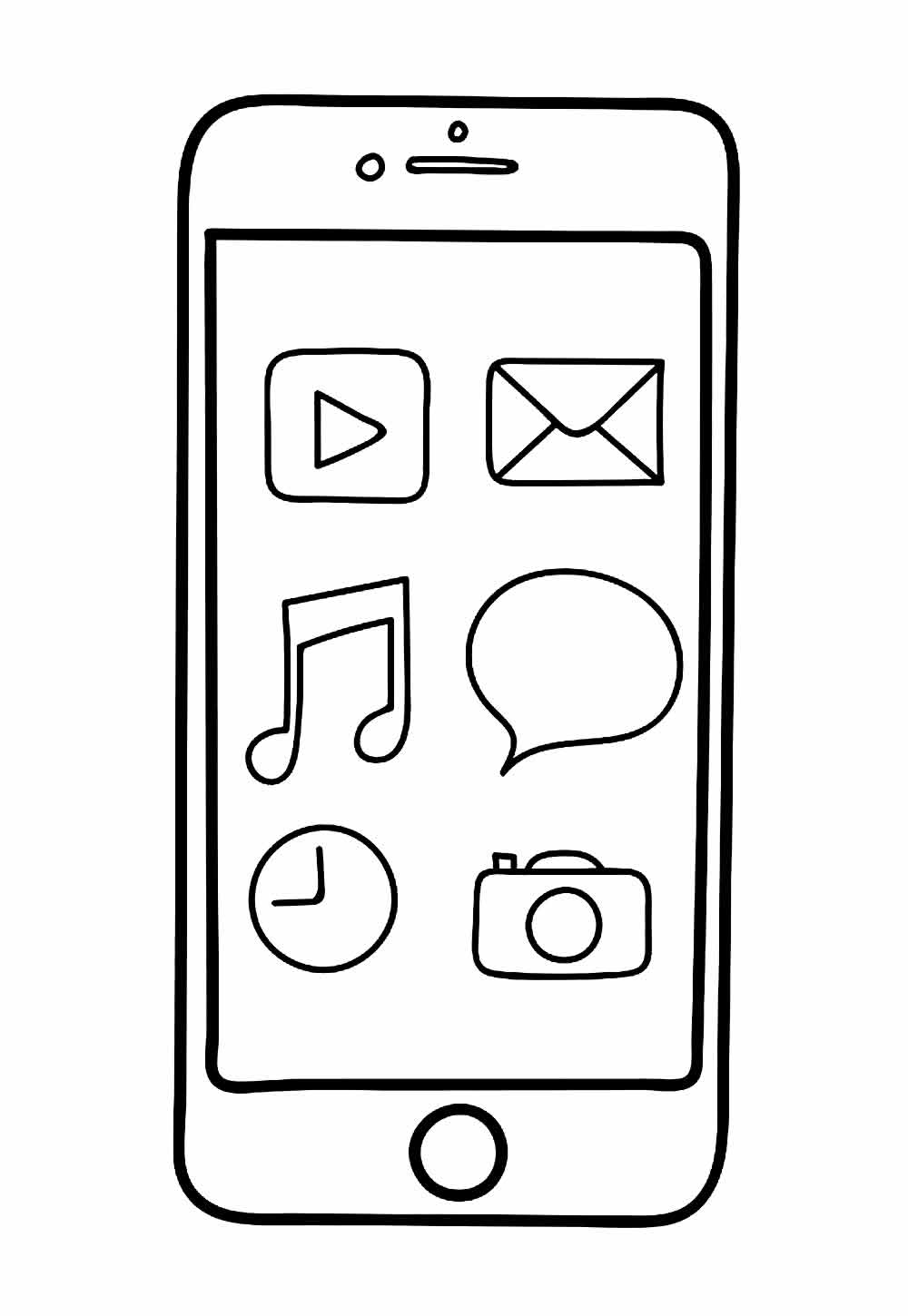 Desenho de Smartphone