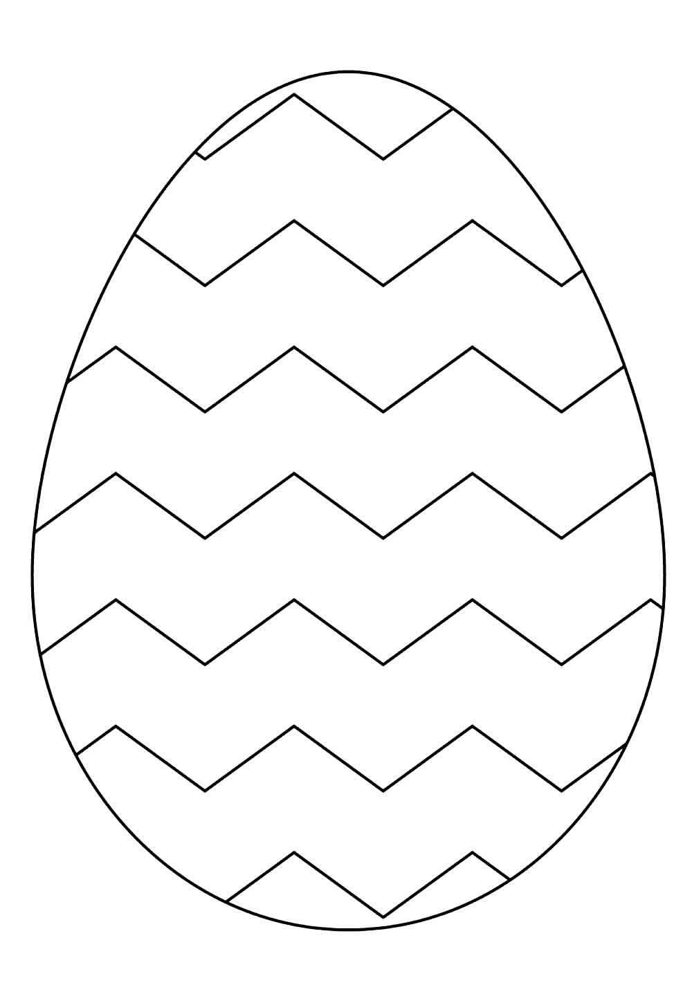Desenho Ovo de Páscoa Colorir