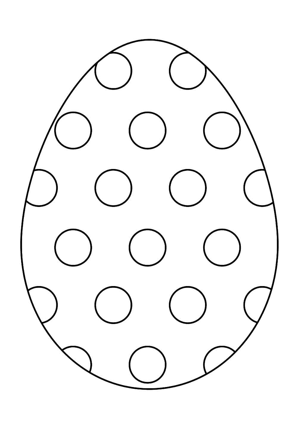 Desenho de Ovo de Páscoa