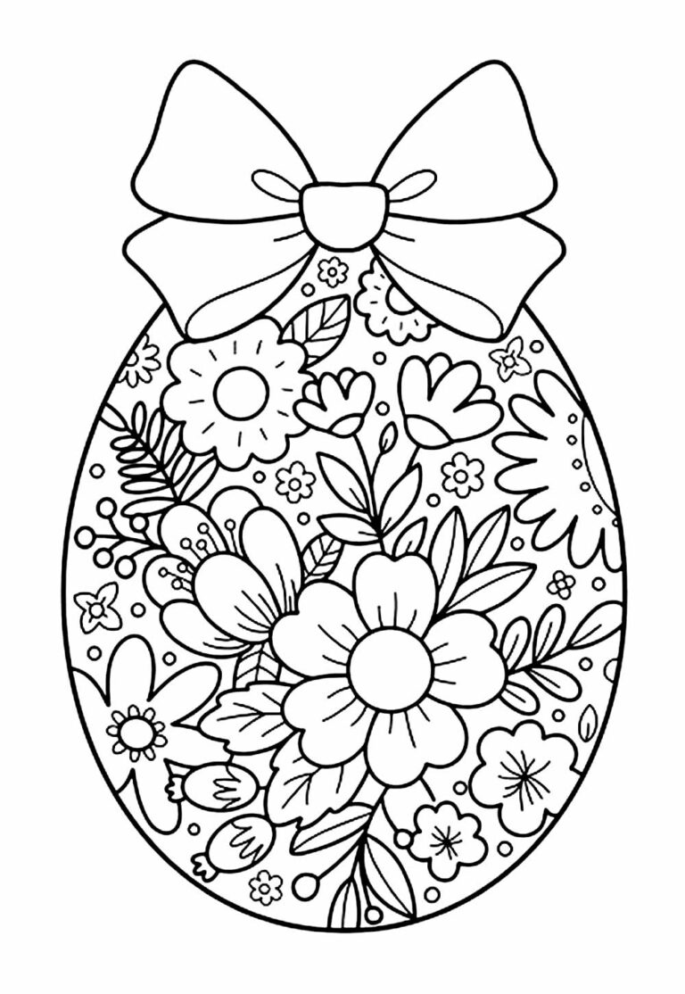 Desenhos de Ovos de Páscoa para Colorir e Pintar - Tudo Para Colorir