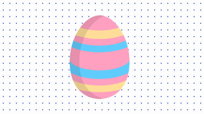 Desenhos de Ovo de Páscoa para colorir