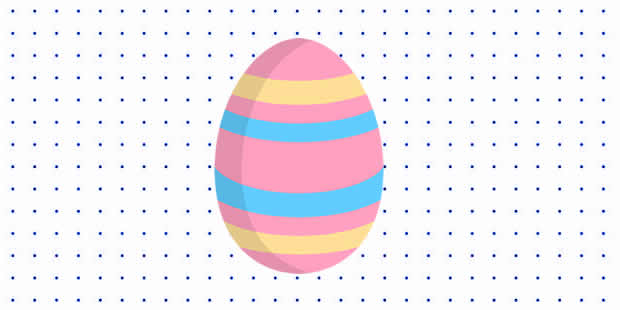 Desenhos de Ovo de Páscoa para pintar