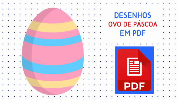 Desenhos de Ovo de Páscoa em PDF