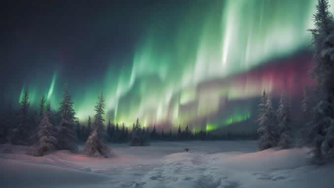 Veja o fenômeno da aurora boreal