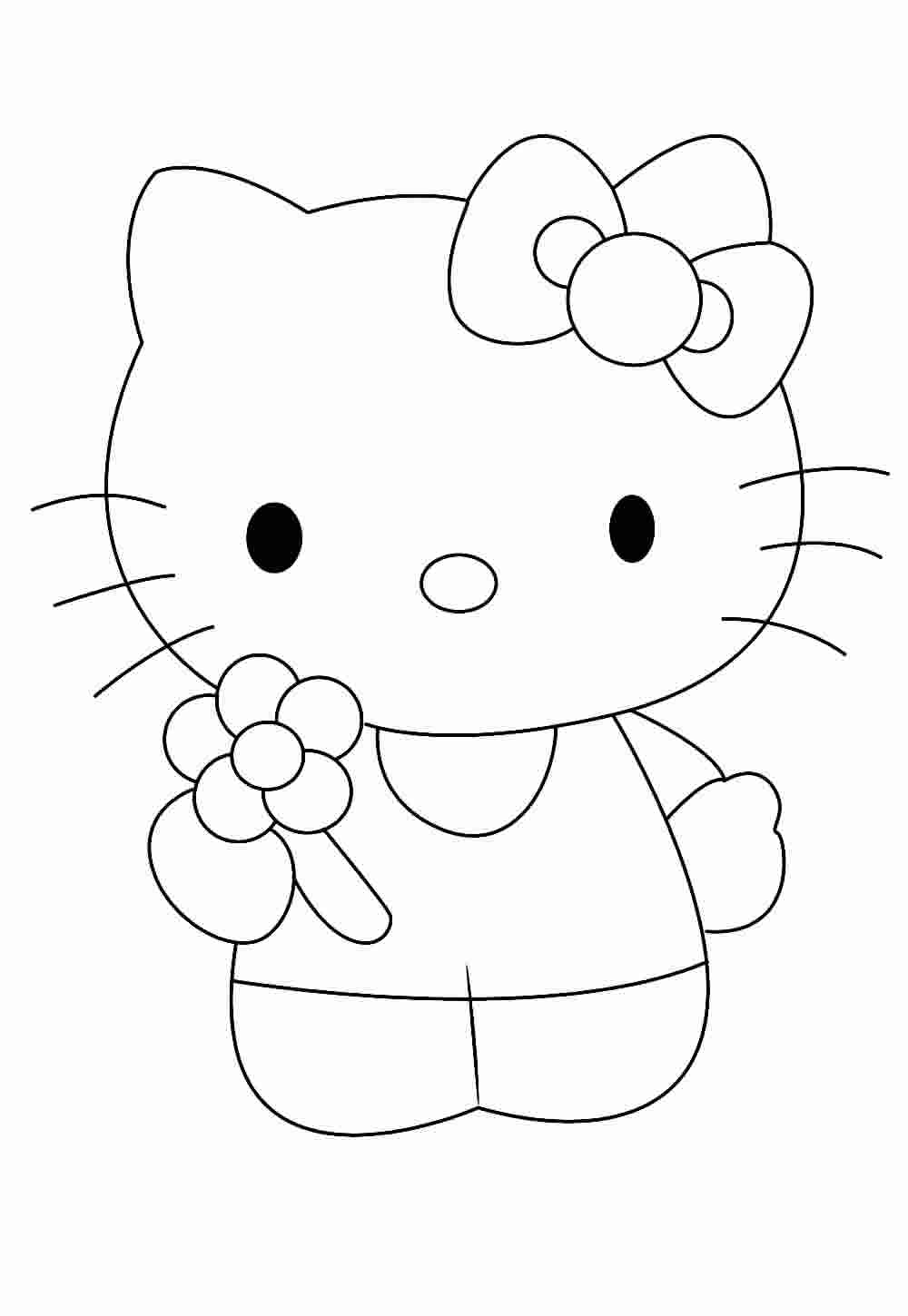 Hello Kitty para colorir e imprimir
