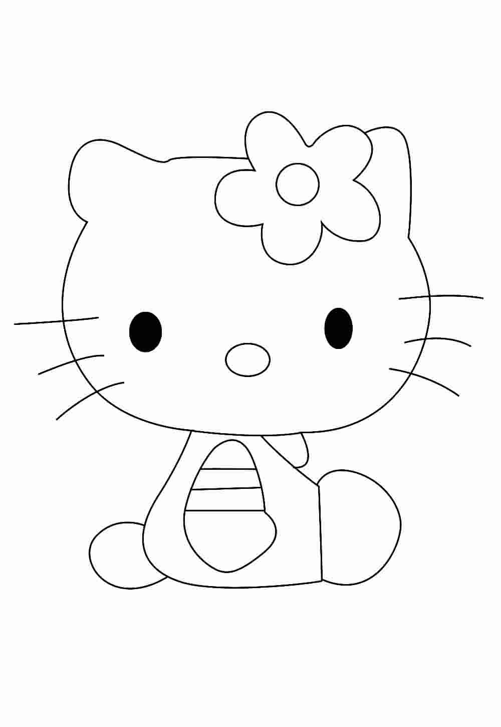 Desenho Hello Kitty para colorir
