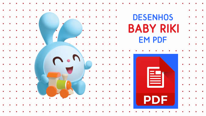 Desenho do Baby Riki para colorir em PDF