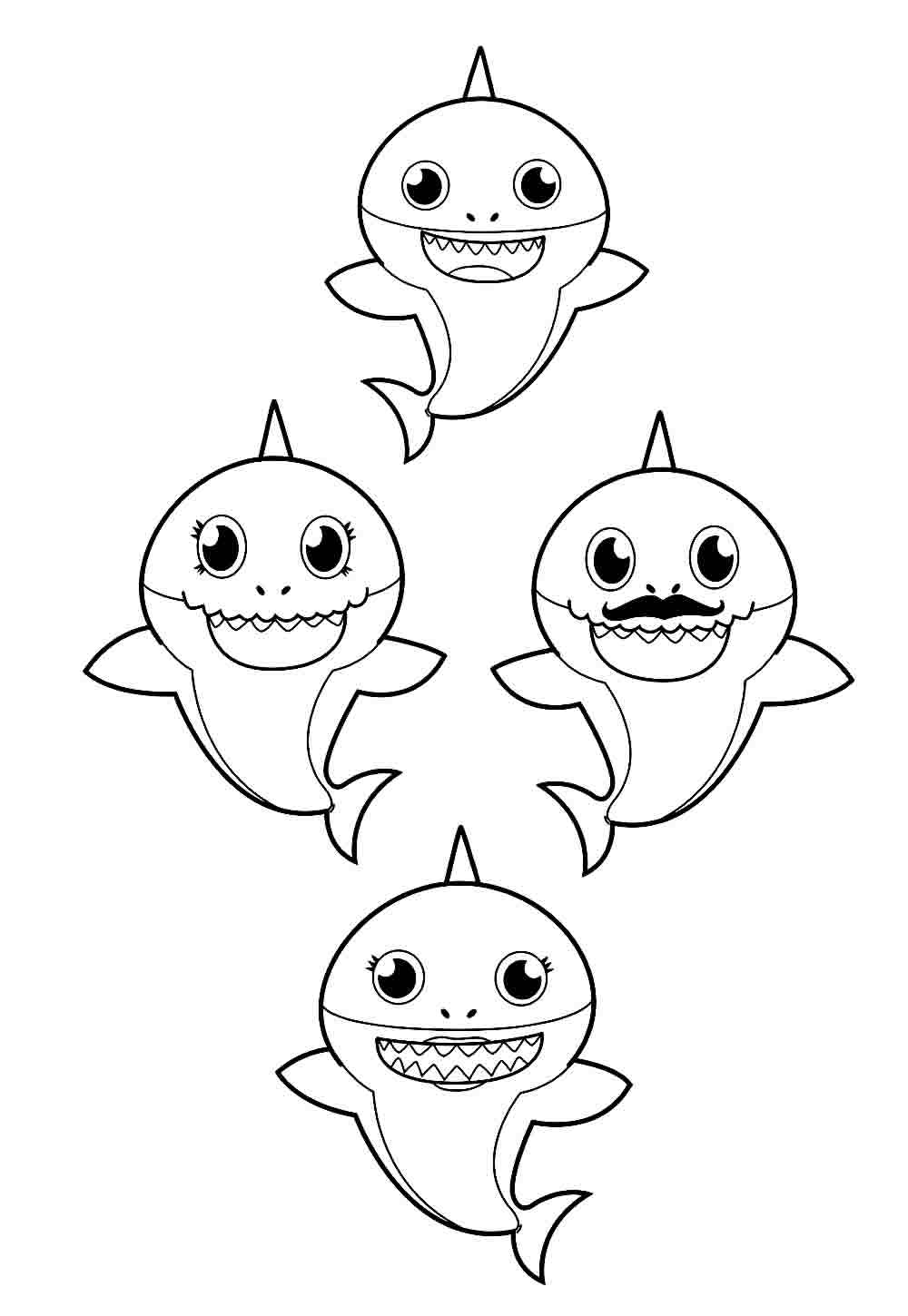Desenhos Baby Shark