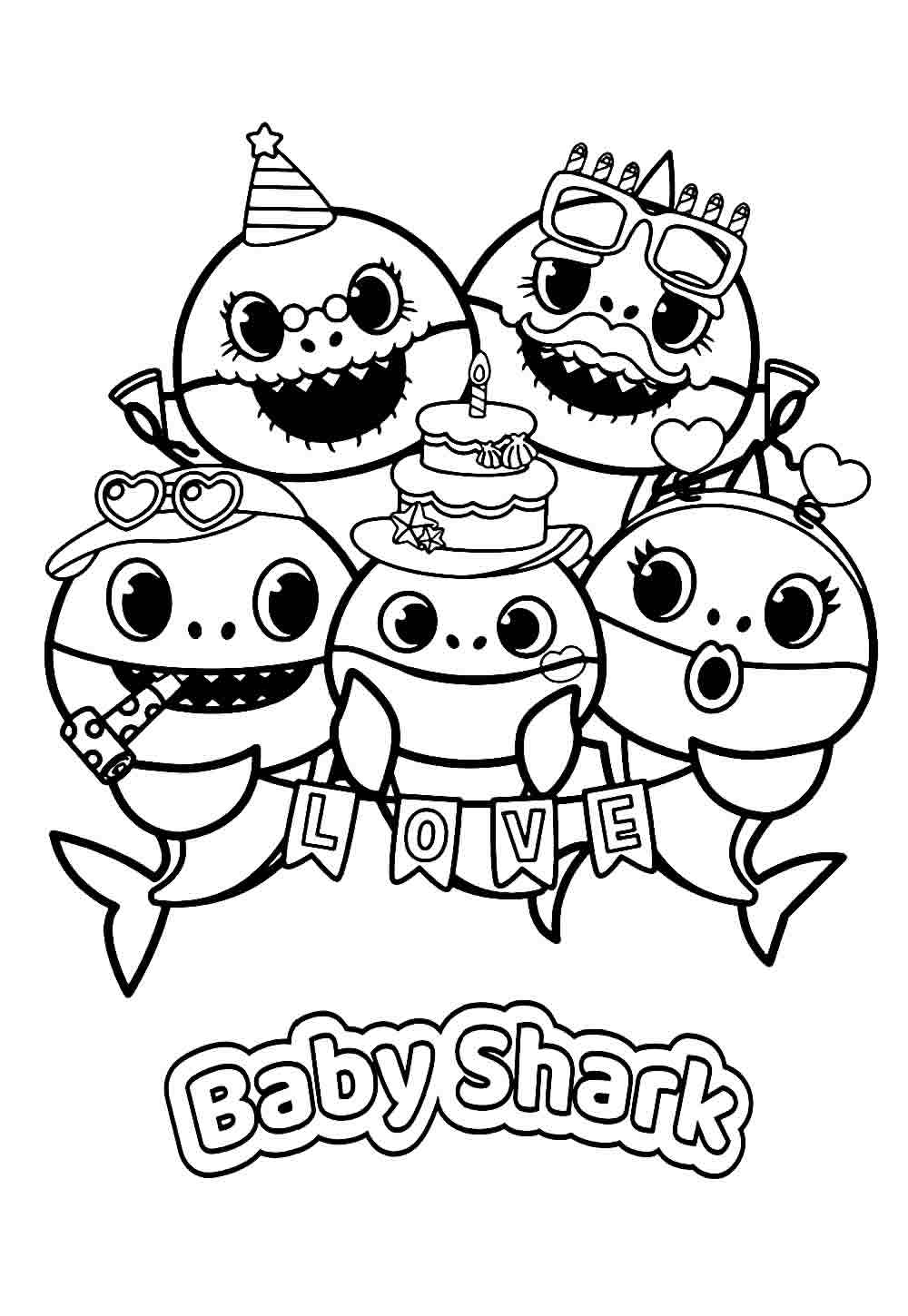 Desenho do Baby Shark