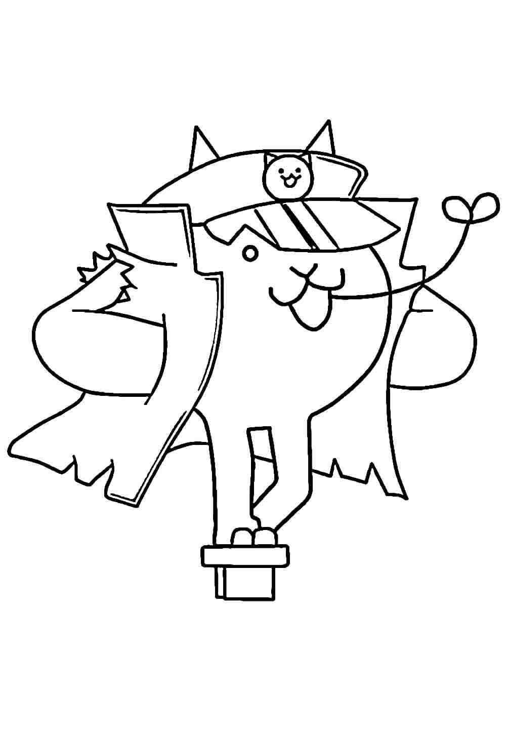 Desenhos Battle Kitty Colorir
