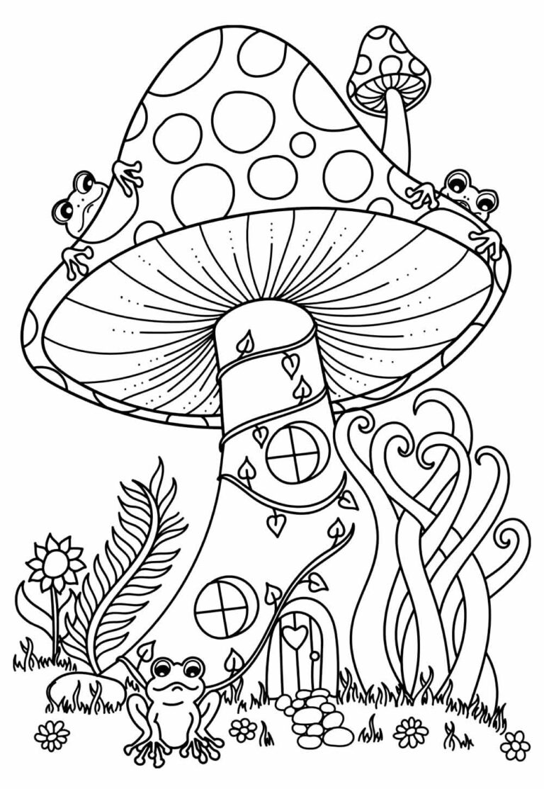 Desenhos de Cogumelo para Colorir e Pintar - Tudo Para Colorir