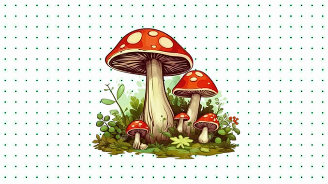 Desenhos de Cogumelo para colorir