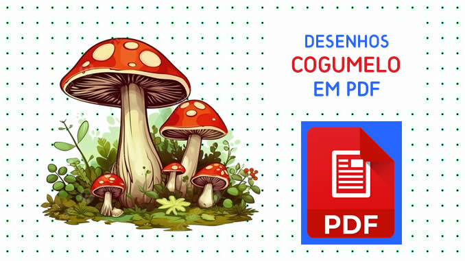 Desenhos de Cogumelo em PDF