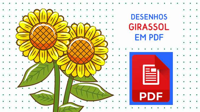 Desenhos de Girassol em PDF