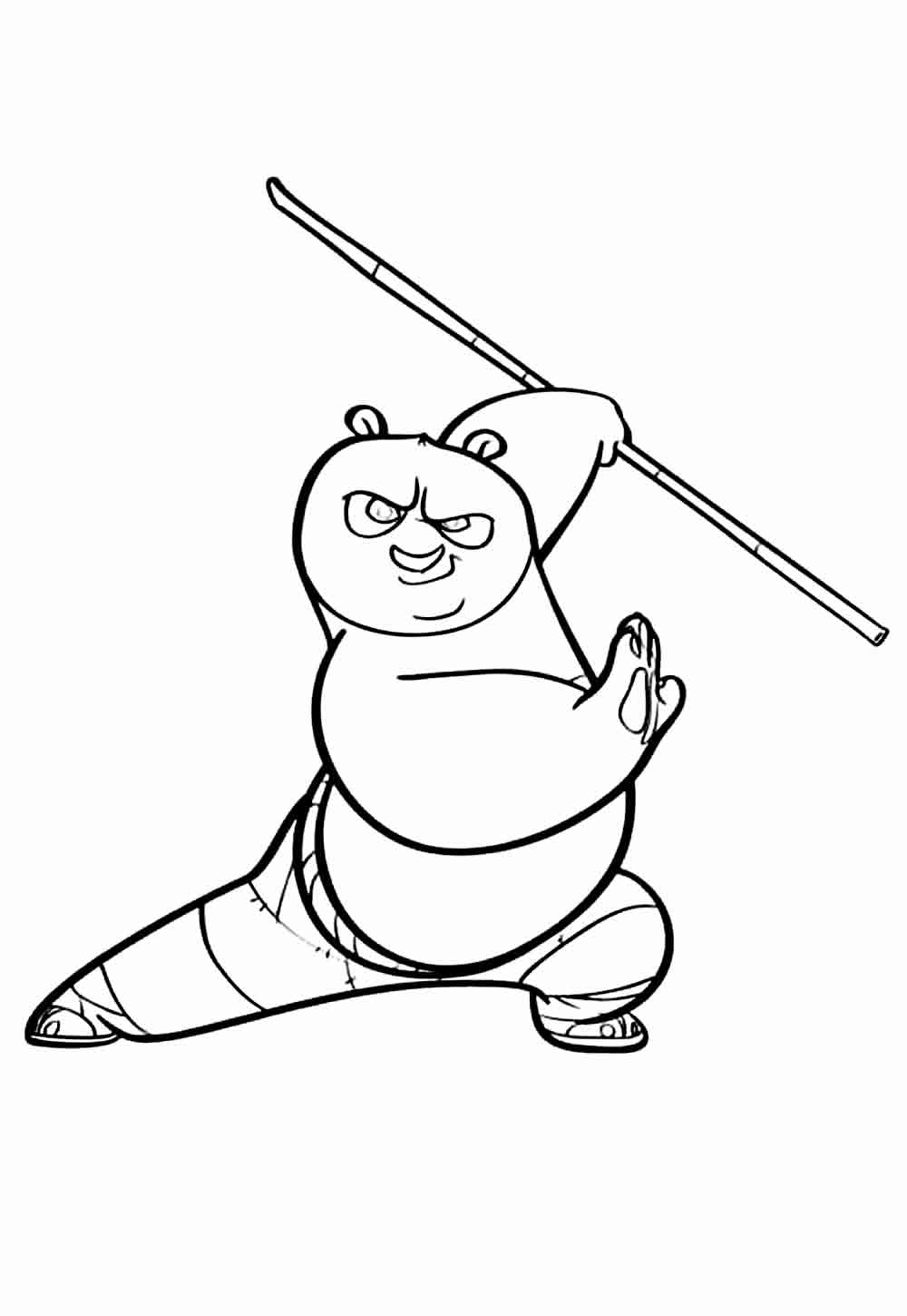 Desenho Kung Fu Panda Colorir