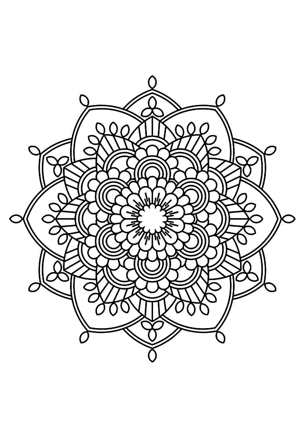 Desenhos Mandala Colorir