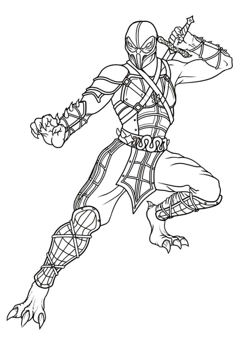 Desenhos de Mortal Kombat para Colorir - Tudo Para Colorir